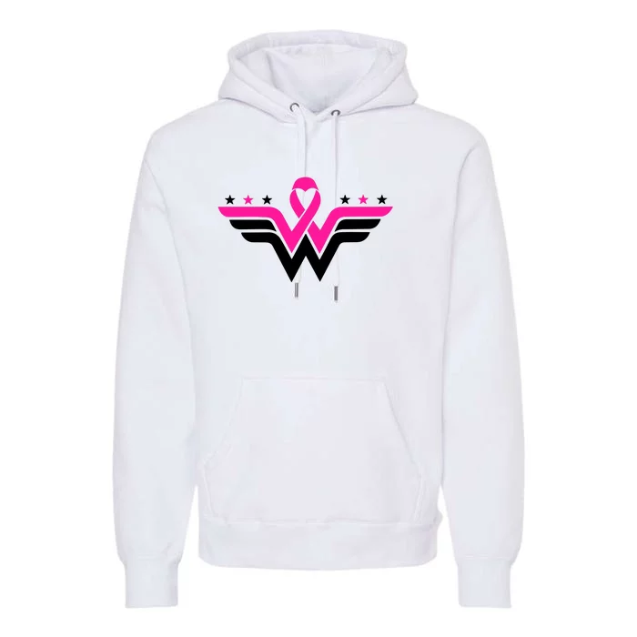 Breast Cancer Ribbon Premium Hoodie