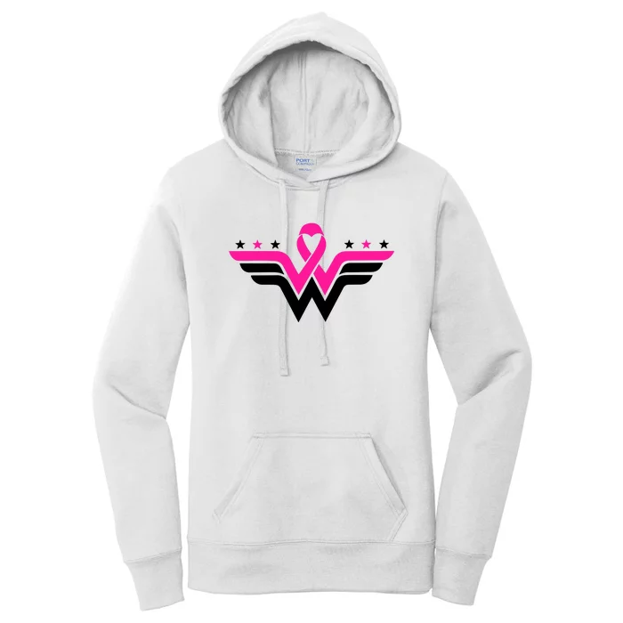 Breast Cancer Ribbon Women's Pullover Hoodie