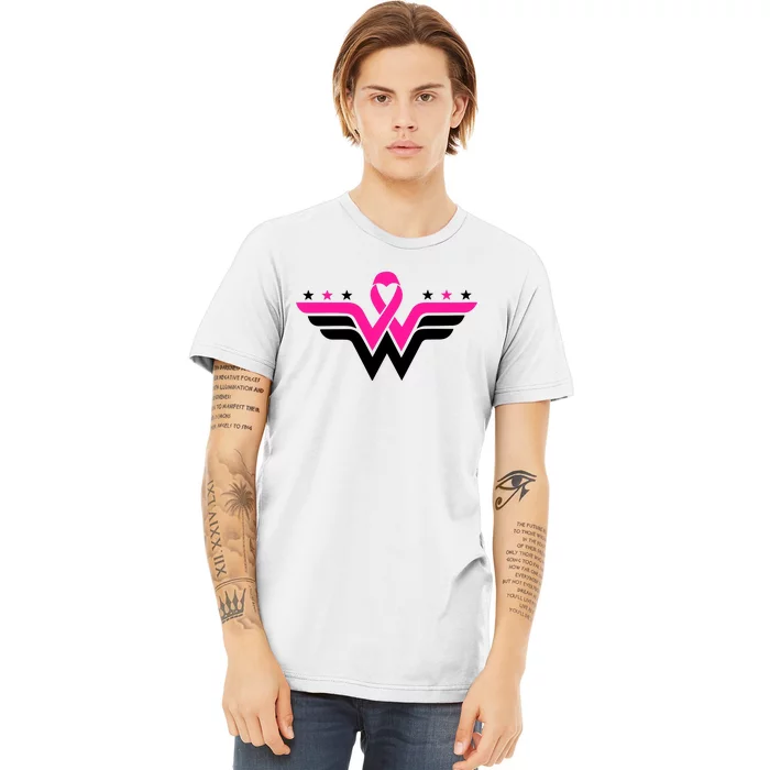 Breast Cancer Ribbon Premium T-Shirt