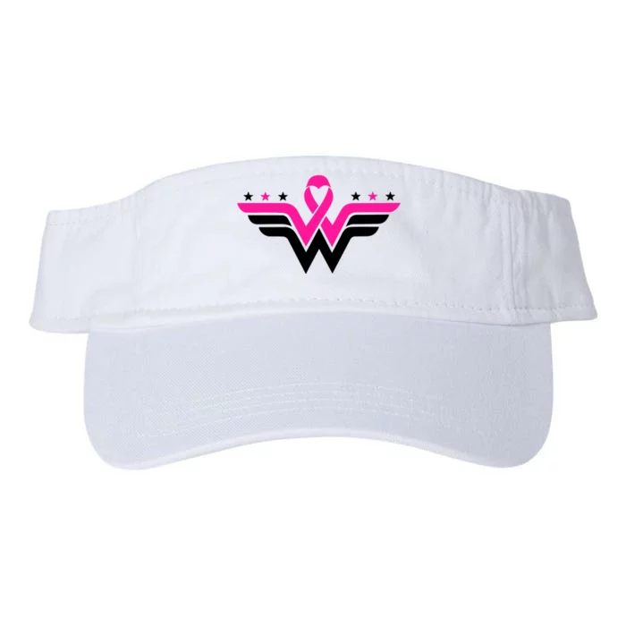 Breast Cancer Ribbon Valucap Bio-Washed Visor