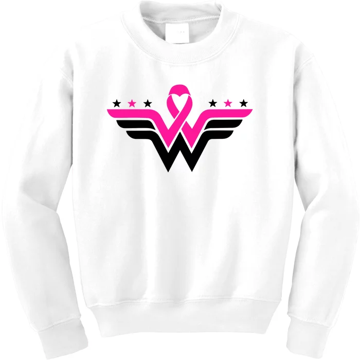 Breast Cancer Ribbon Kids Sweatshirt