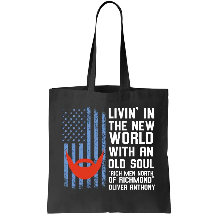 Blue Collar Rich North Of Richmond Flag Tote Bag