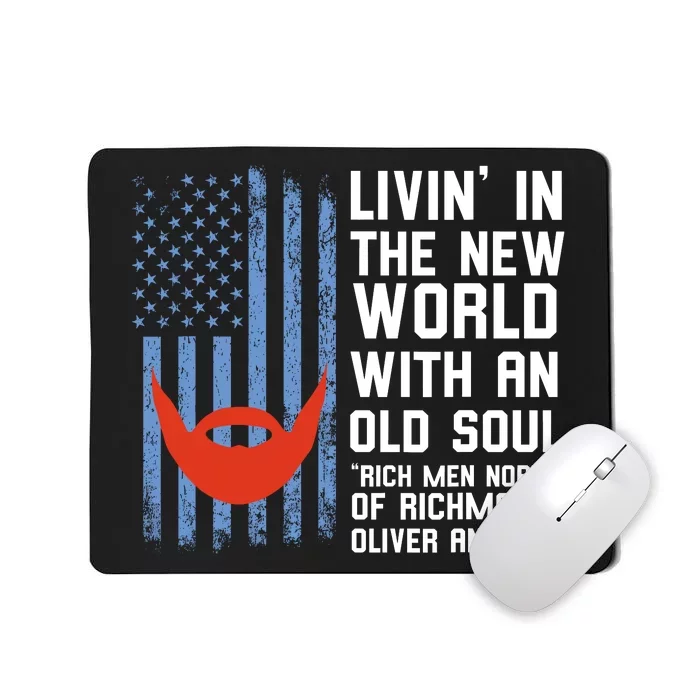 Blue Collar Rich North Of Richmond Flag Mousepad