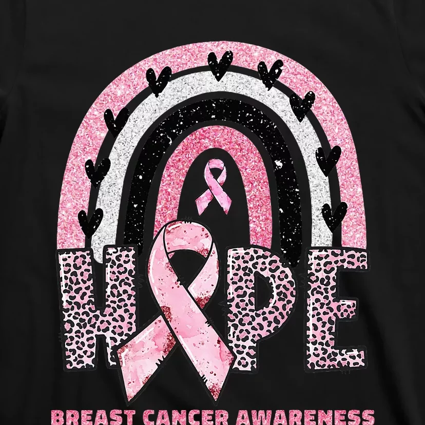 Breast Cancer Rainbow In October We Wear Hope T-Shirt