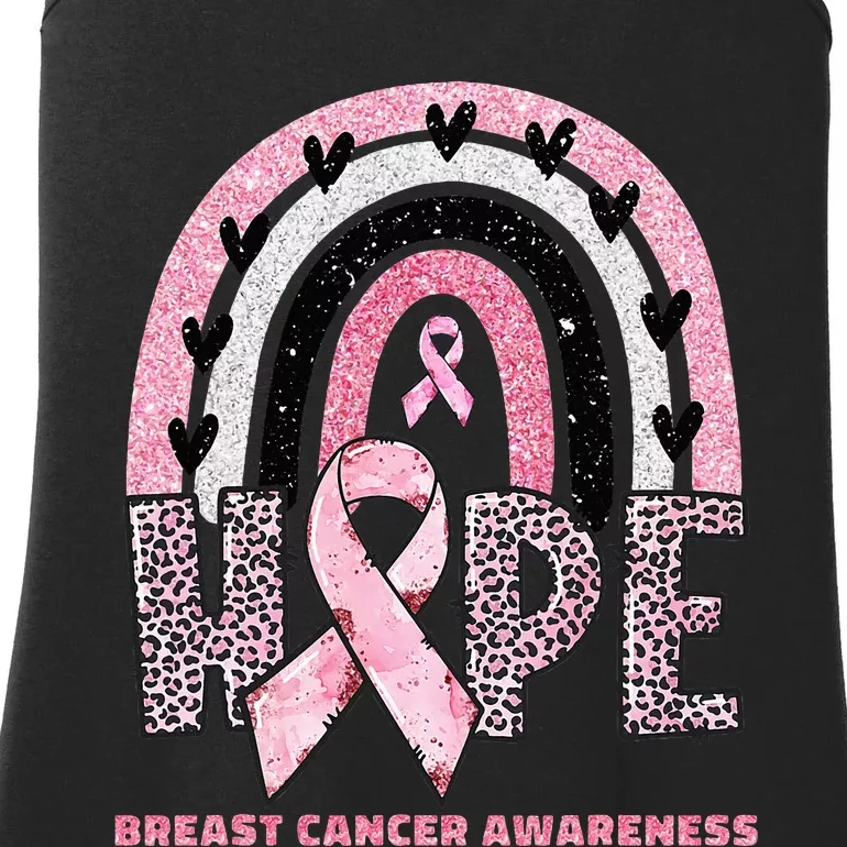 Breast Cancer Rainbow In October We Wear Hope Ladies Essential Tank