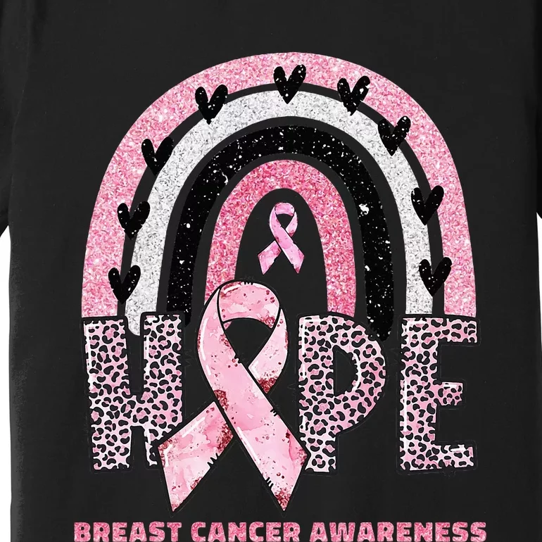 Breast Cancer Rainbow In October We Wear Hope Premium T-Shirt