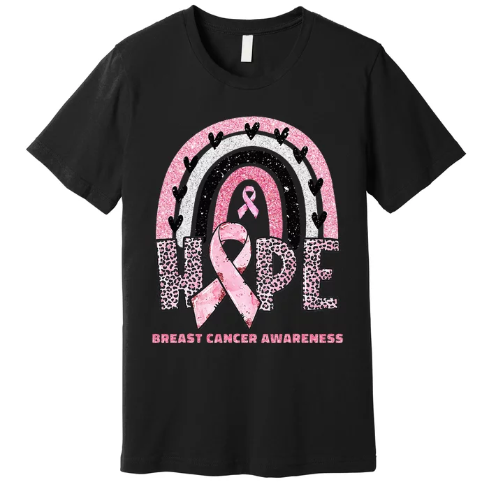 Breast Cancer Rainbow In October We Wear Hope Premium T-Shirt