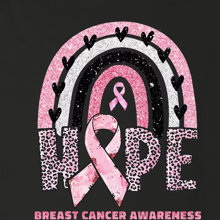 Breast Cancer Rainbow In October We Wear Hope Toddler Long Sleeve Shirt