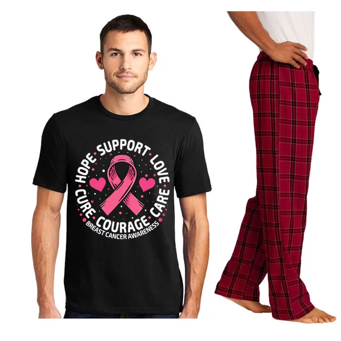 Breast Cancer Ribbon Breast Cancer Awareness Pajama Set