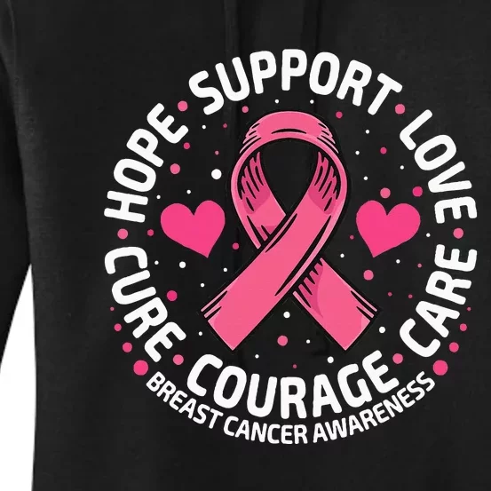 Breast Cancer Ribbon Breast Cancer Awareness Women's Pullover Hoodie