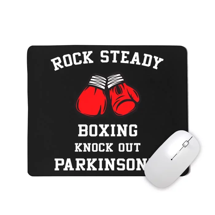 Breast Cancer Rock Steady Boxing Knock Out Parkinsons Mousepad