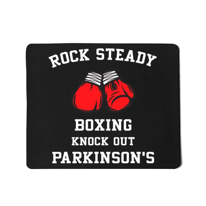 Breast Cancer Rock Steady Boxing Knock Out Parkinsons Mousepad