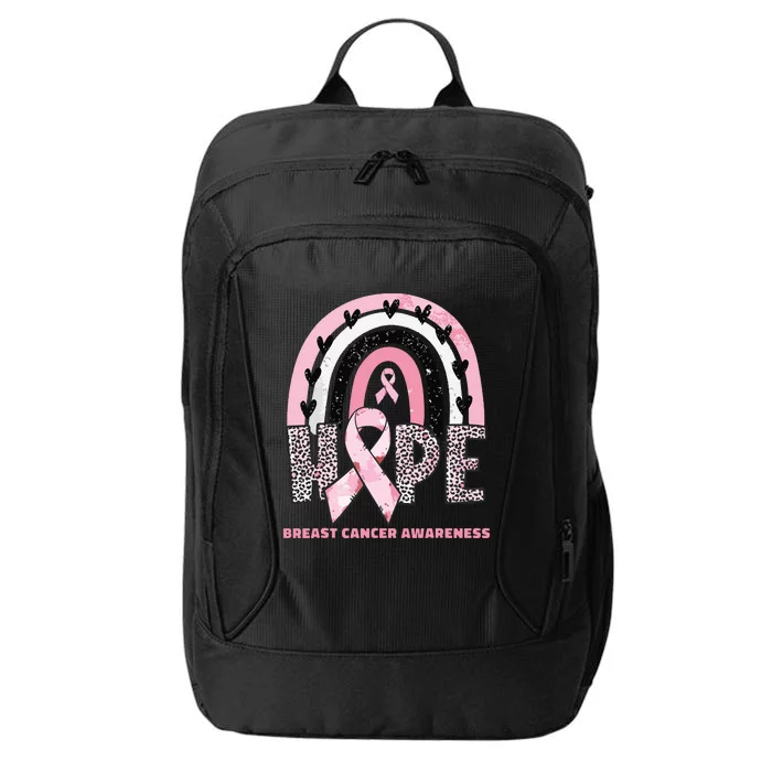 Breast Cancer Rainbow In October We Wear Pink Hope Support City Backpack