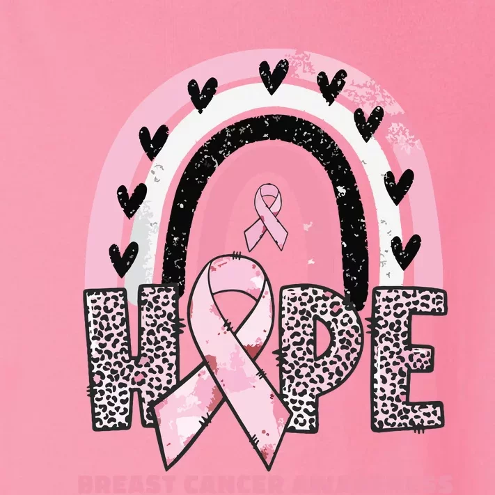 Breast Cancer Rainbow In October We Wear Pink Hope Support Toddler Long Sleeve Shirt