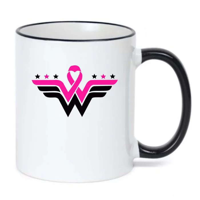 Breast Cancer Ribbon Black Color Changing Mug