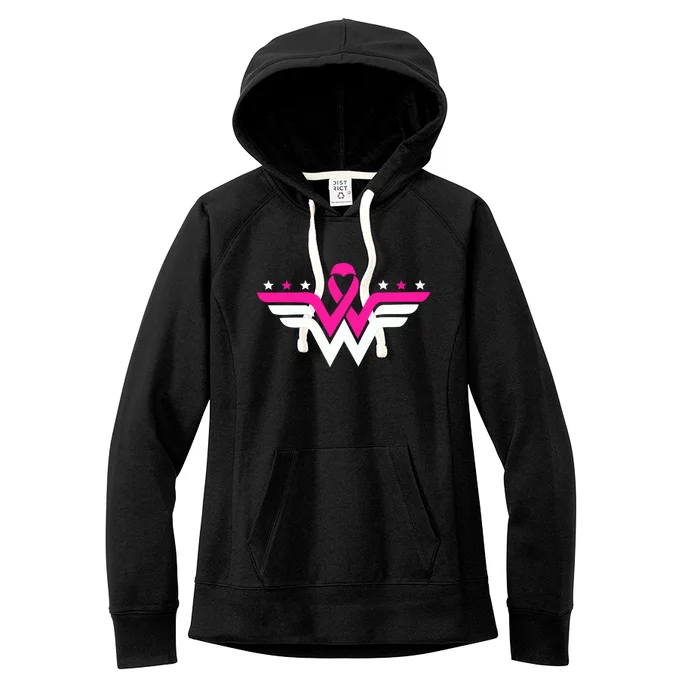 Breast Cancer Ribbon Women's Fleece Hoodie