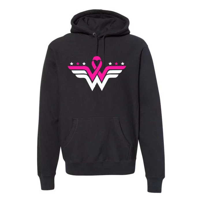 Breast Cancer Ribbon Premium Hoodie