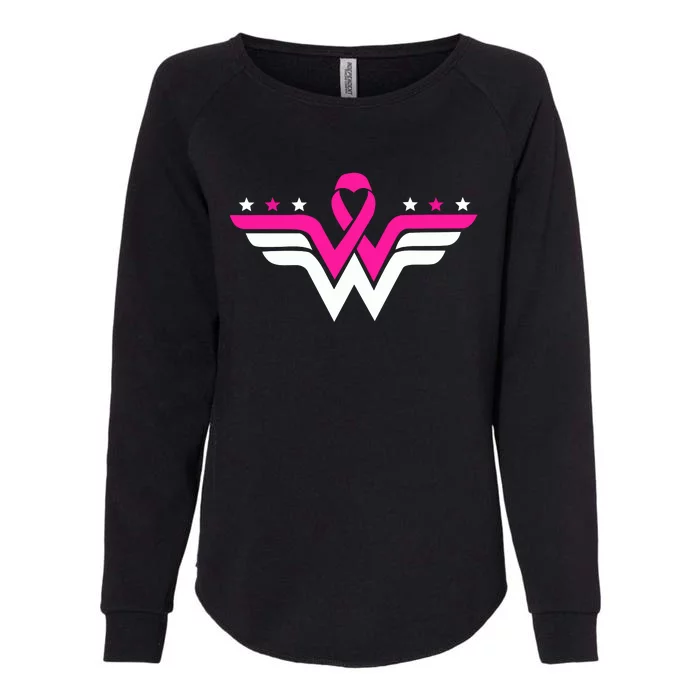 Breast Cancer Ribbon Womens California Wash Sweatshirt