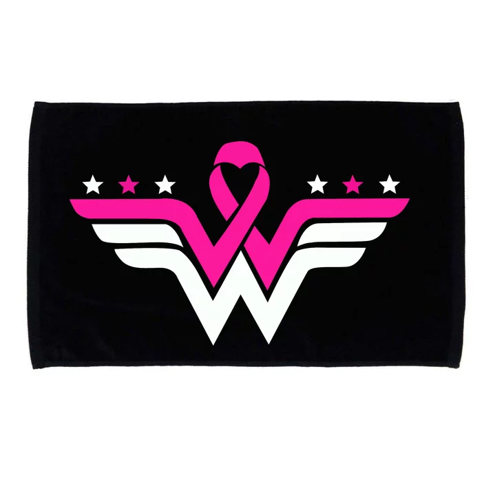 Breast Cancer Ribbon Microfiber Hand Towel