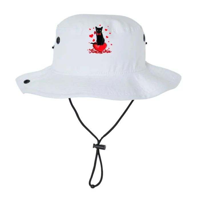 Black Cat Red Rose Valentines Day Legacy Cool Fit Booney Bucket Hat