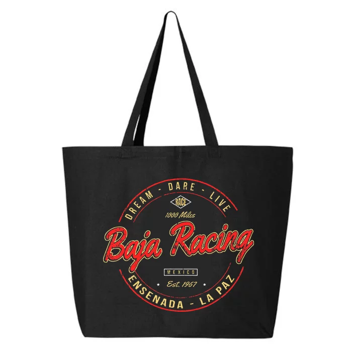 Baja California Racing For All Who Race 1000 Miles Or More 25L Jumbo Tote