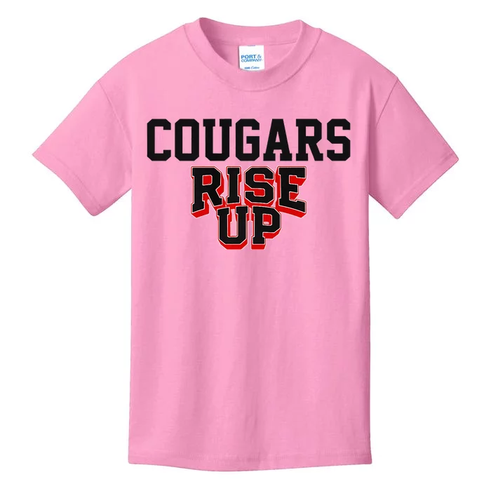 Brazos Cougars Rise Up Hs Kids T-Shirt