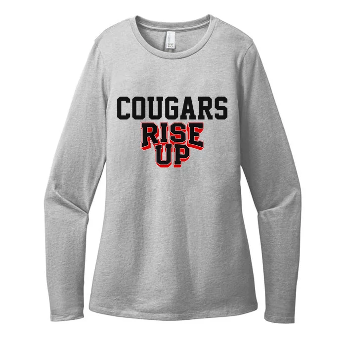 Brazos Cougars Rise Up Hs Womens CVC Long Sleeve Shirt