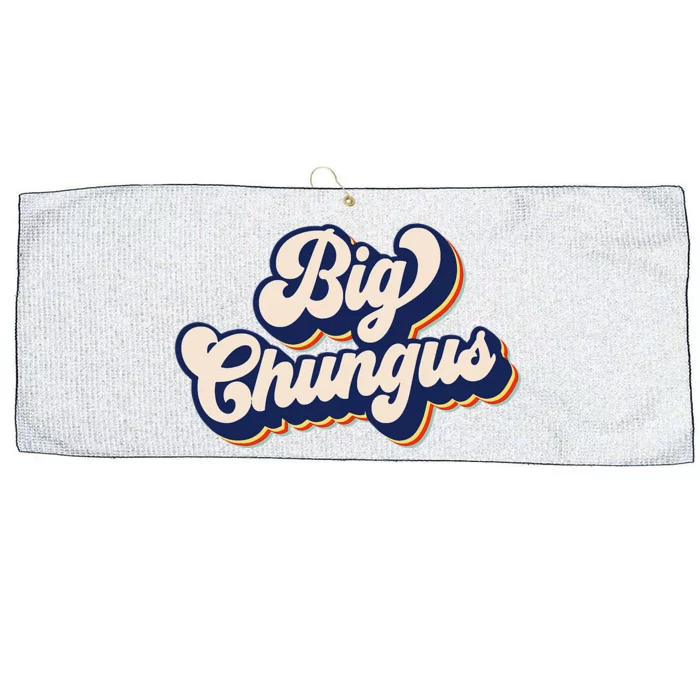 Big Chungus Retro Vintage Art Funny Dank Meme Big Chungus Large Microfiber Waffle Golf Towel