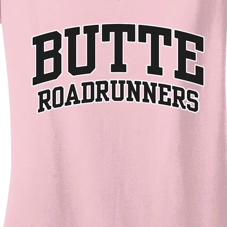 Butte College Roadrunners 02 Women's V-Neck T-Shirt