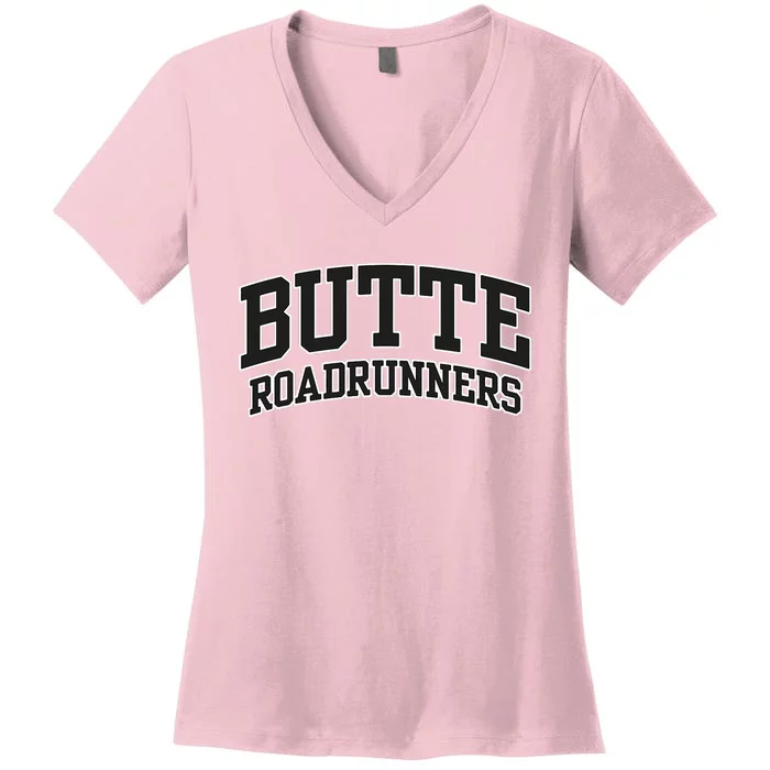 Butte College Roadrunners 02 Women's V-Neck T-Shirt