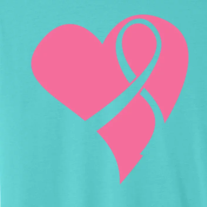 Breast Cancer Ribbon Heart ChromaSoft Performance T-Shirt