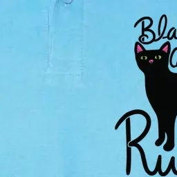 Black Cats RULE Fun Black Cat Mom Cute Softstyle Adult Sport Polo