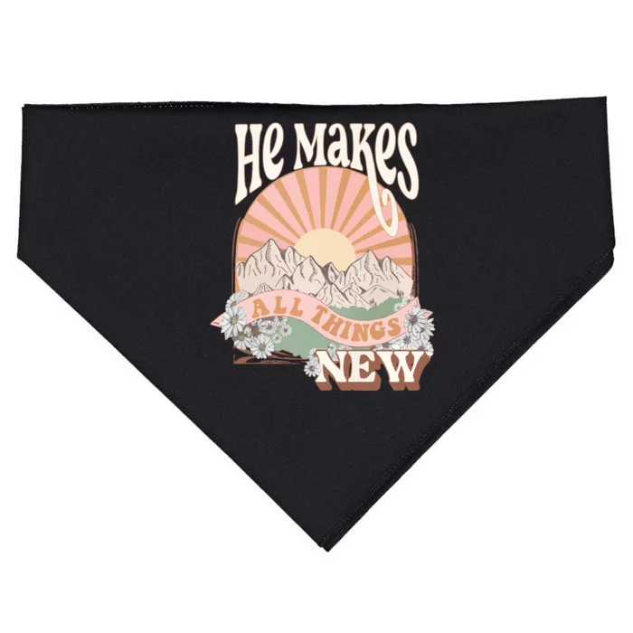 Boho Christian Religious Faithbible Verse USA-Made Doggie Bandana