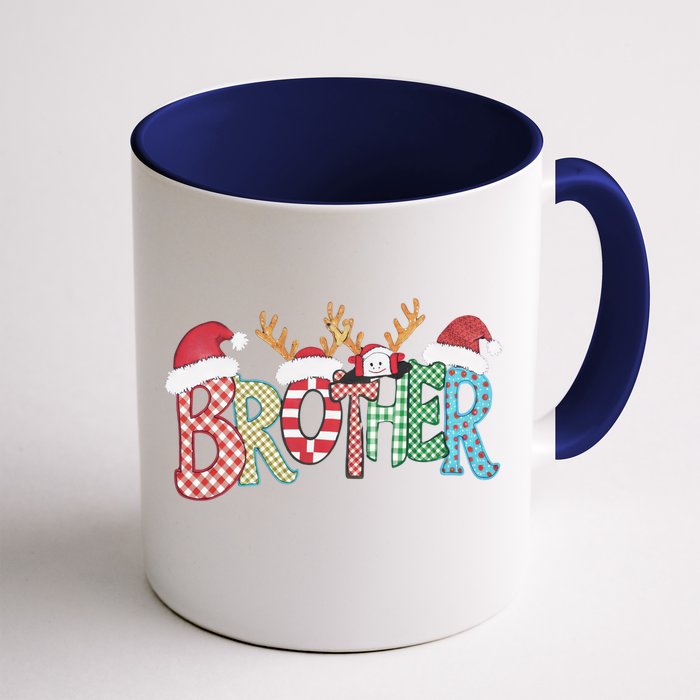 Brother Christmas Reindeer Santa Festive Design Funny Gift Front & Back Coffee Mug