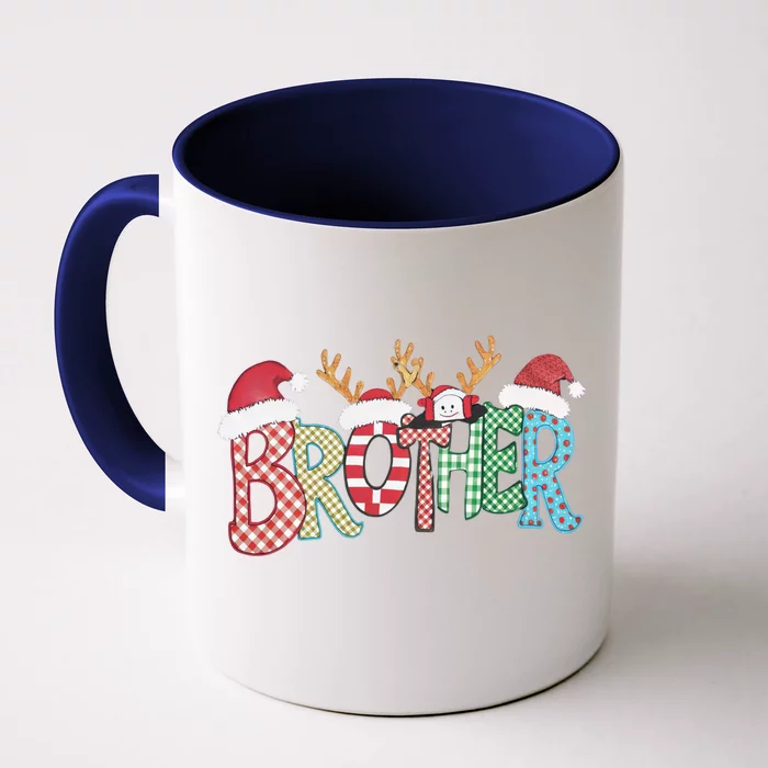 Brother Christmas Reindeer Santa Festive Design Funny Gift Front & Back Coffee Mug