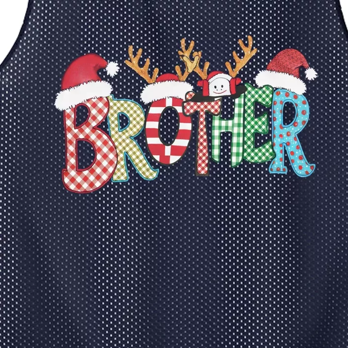 Brother Christmas Reindeer Santa Festive Design Funny Gift Mesh Reversible Basketball Jersey Tank