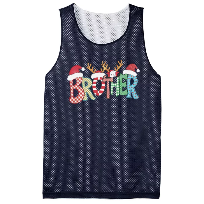 Brother Christmas Reindeer Santa Festive Design Funny Gift Mesh Reversible Basketball Jersey Tank