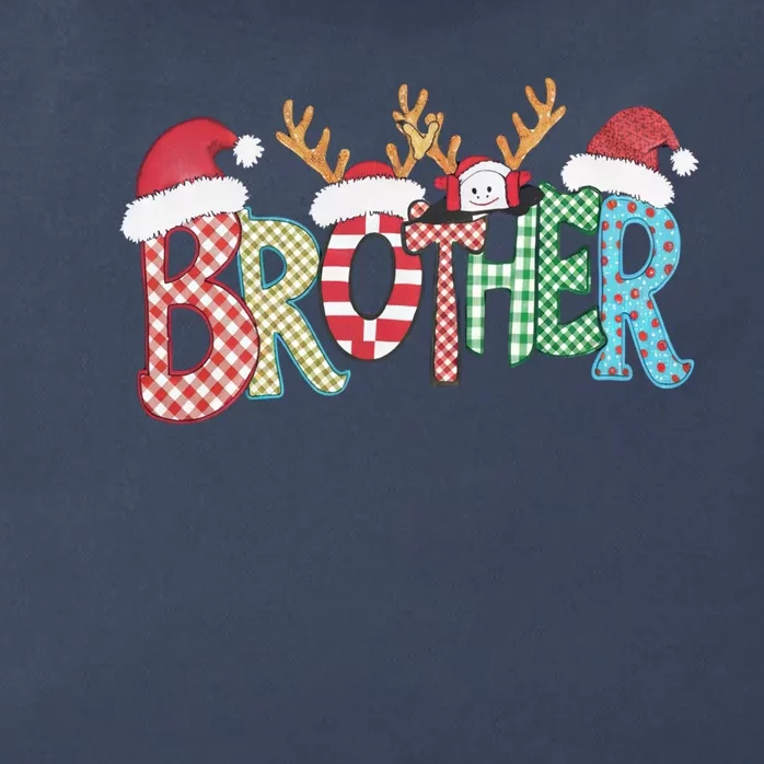 Brother Christmas Reindeer Santa Festive Design Funny Gift Zip Tote Bag