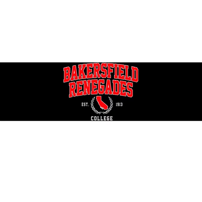 Bakersfield College Renegades Arch Design Bumper Sticker