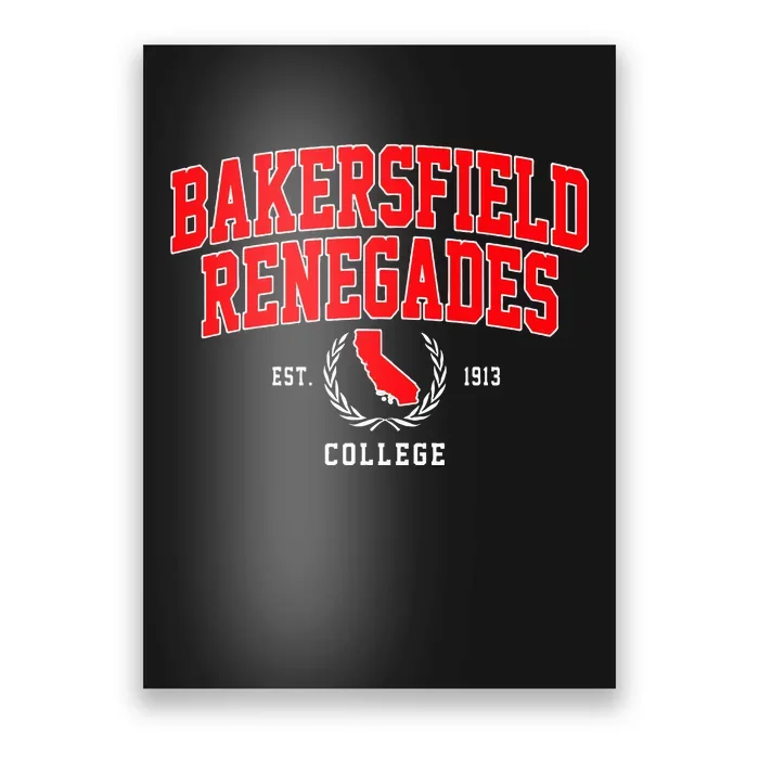 Bakersfield College Renegades Arch Design Poster