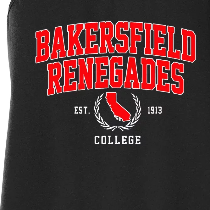 Bakersfield College Renegades Arch Design Women's Racerback Tank