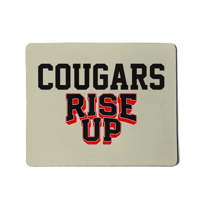 Brazos Cougars Rise Up Hs Premium Mousepad