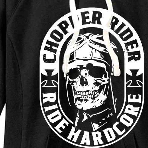 Biker Chopper Rider Motorbike Motorcycle Women's Fleece Hoodie