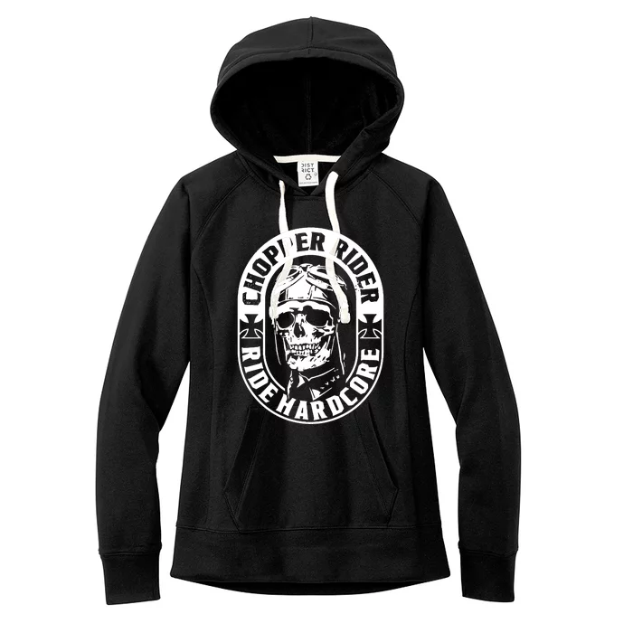 Biker Chopper Rider Motorbike Motorcycle Women's Fleece Hoodie