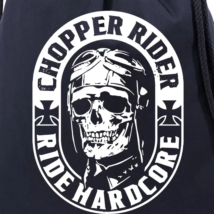 Biker Chopper Rider Motorbike Motorcycle Drawstring Bag