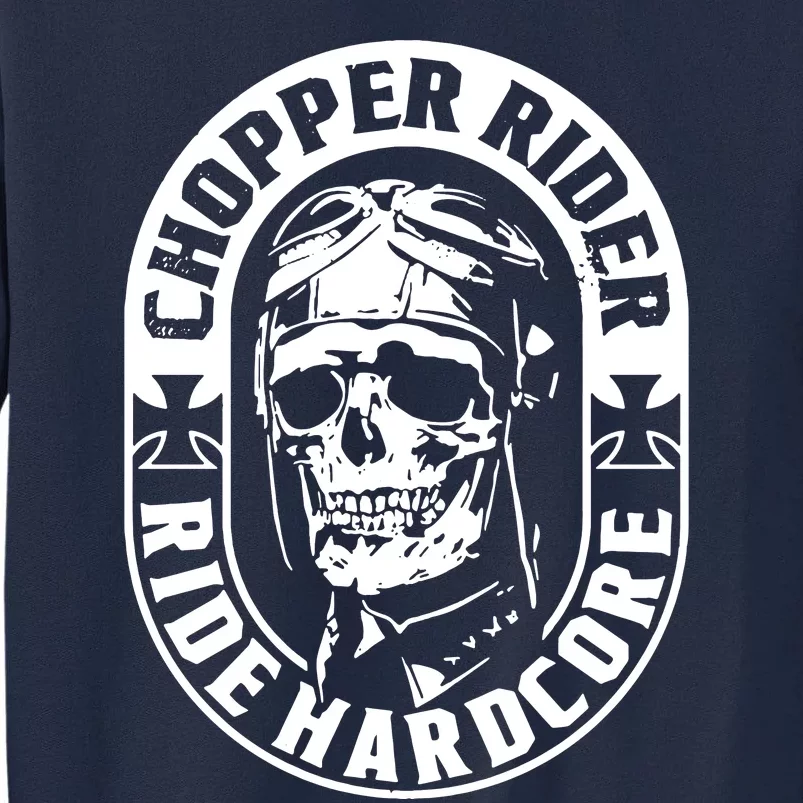 Biker Chopper Rider Motorbike Motorcycle Tall Sweatshirt