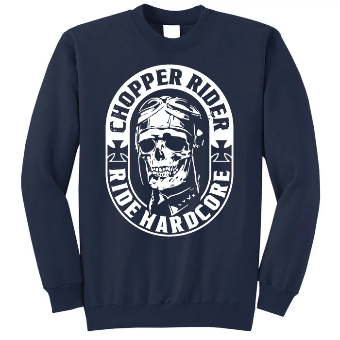 Biker Chopper Rider Motorbike Motorcycle Tall Sweatshirt