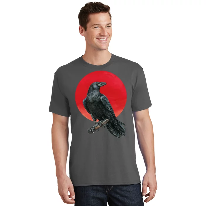 Black Crow Red Moon T-Shirt