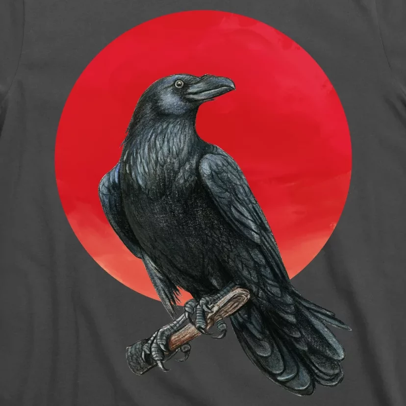 Black Crow Red Moon T-Shirt