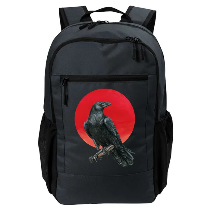 Black Crow Red Moon Daily Commute Backpack